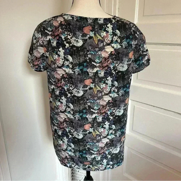All Saints Bonanza Italian Silk Blouse Size 6 / Small EUC Beautiful Print 😍 - Picture 5 of 9